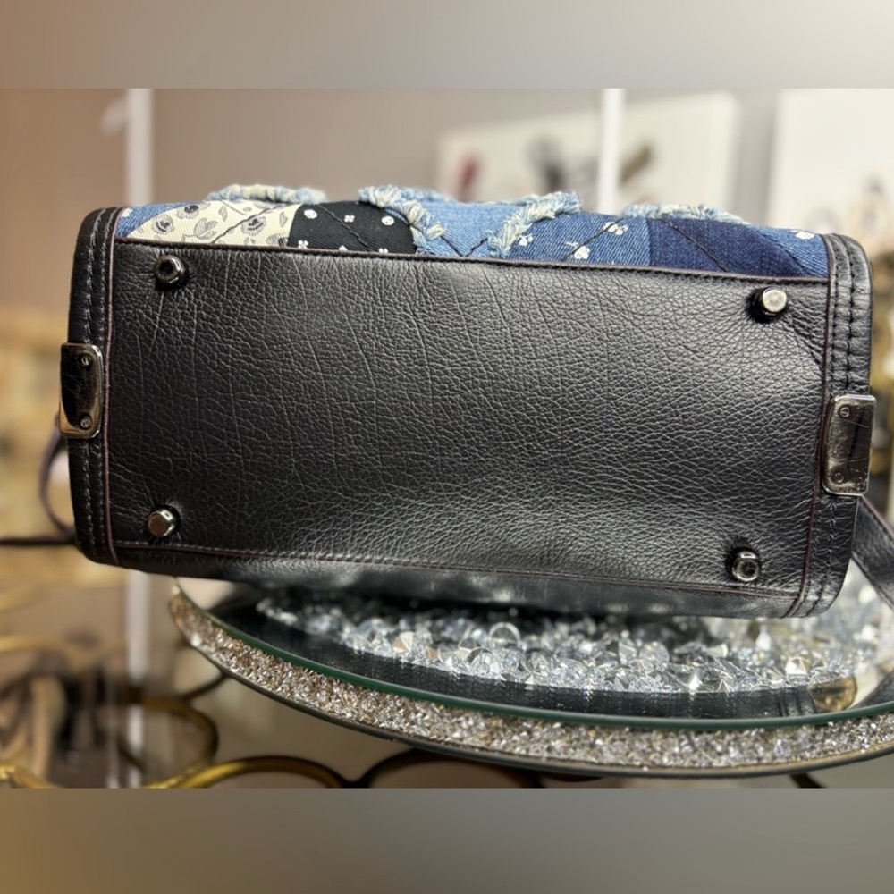 Coach 2016 Swagger 27 Denim Patchwork Leather Tot… - image 7